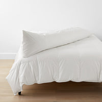 Classic Cool Cotton Percale Body Pillow Cover - White,White