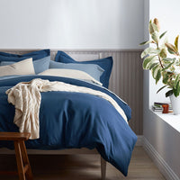 Classic Ultra-Cozy Cotton Flannel Flat Bed Sheet - Slate Blue, Twin/Twin XL,Slate Blue