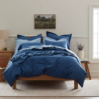 Classic Ultra-Cozy Cotton Flannel Flat Bed Sheet - Slate Blue, Twin/Twin XL,Slate Blue