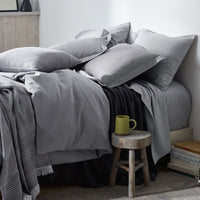 Classic Ultra-Cozy Cotton Flannel Flat Bed Sheet - Slate Gray, Twin/Twin XL,Slate Gray