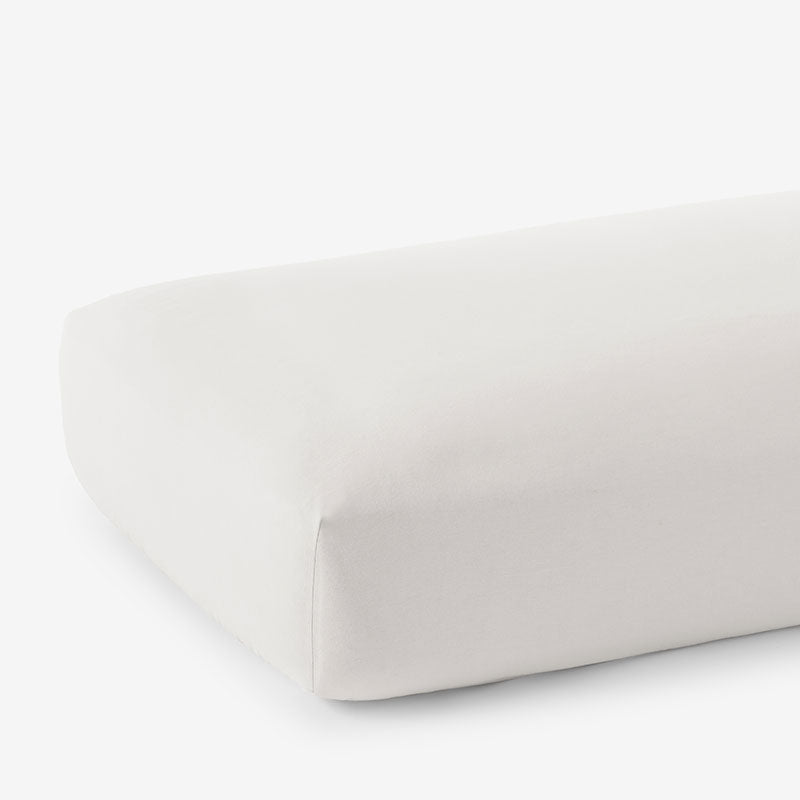 Classic Ultra-Cozy Cotton Flannel Fitted Bed Sheet - Ivory, King,Ivory