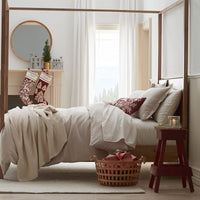 Classic Ultra-Cozy Cotton Flannel Fitted Bed Sheet - Oatmeal, Queen,Oatmeal