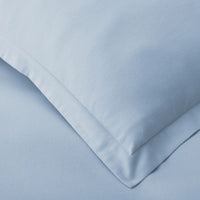 Classic Ultra-Cozy Cotton Flannel Fitted Bed Sheet - Powder Blue, Twin,Powder Blue