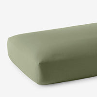 Classic Ultra-Cozy Cotton Flannel Fitted Bed Sheet - Willow Green, Twin XL,Willow Green