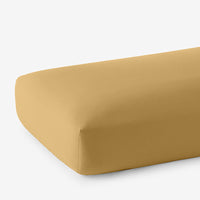 Classic Ultra-Cozy Cotton Flannel Fitted Bed Sheet - Amber, Twin XL,Amber