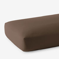 Classic Ultra-Cozy Cotton Flannel Fitted Bed Sheet - Coffee, Twin XL,Coffee