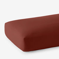 Classic Ultra-Cozy Cotton Flannel Fitted Bed Sheet - Rust, Twin XL,Rust