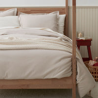 Classic Ultra-Cozy Cotton Flannel Pillowcase Set - Oatmeal, Standard,Oatmeal
