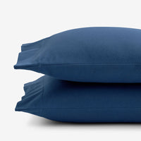 Classic Ultra-Cozy Cotton Flannel Pillowcase Set - Slate Blue, Standard,Slate Blue
