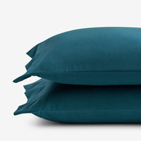Classic Ultra-Cozy Cotton Flannel Pillowcase Set - Teal, Standard,Teal