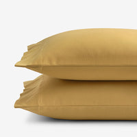 Classic Ultra-Cozy Cotton Flannel Pillowcase Set - Amber, King,Amber