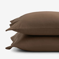 Classic Ultra-Cozy Cotton Flannel Pillowcase Set - Coffee, King,Coffee