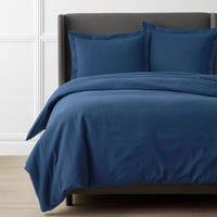 Classic Ultra-Cozy Cotton Flannel Solid Duvet Cover - Slate Blue, Twin/Twin XL,Slate Blue