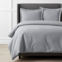 Classic Ultra-Cozy Cotton Flannel Solid Duvet Cover - Slate Gray, Twin/Twin XL,Slate Gray