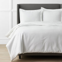 Classic Ultra-Cozy Cotton Flannel Solid Duvet Cover - White, Twin/Twin XL,White