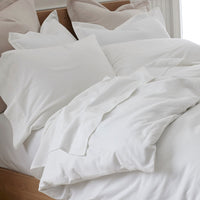Classic Ultra-Cozy Cotton Flannel Solid Duvet Cover - White, Twin/Twin XL,White