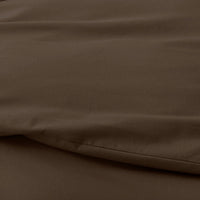 Classic Ultra-Cozy Cotton Flannel Solid Duvet Cover - Coffee, Twin/Twin XL,Coffee