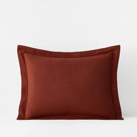 Classic Ultra-Cozy Cotton Flannel Sham - Rust, King,Rust