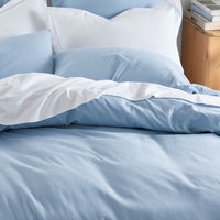 Classic Ultra-Cozy Cotton Flannel Bed Sheet Set - Powder Blue, Twin XL,Powder Blue