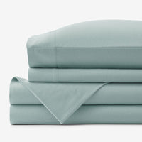 Classic Ultra-Cozy Cotton Flannel Bed Sheet Set - Seafoam, Twin XL,Seafoam