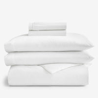 5-Piece Supima® Cotton Wrinkle-Free Sateen Duvet Cover & Sheeting Bundle,