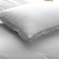 Solid Border Classic Cool Cotton Percale Duvet Cover - Gray Smoke, Twin/Twin XL,Gray Smoke