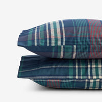Classic Plaid Ultra-Cozy Cotton Flannel Pillowcase Set - Winter Plaid, Standard,Winter Plaid