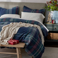 Classic Plaid Ultra-Cozy Cotton Flannel Pillowcase Set - Winter Plaid, Standard,Winter Plaid