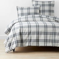 Classic Plaid Ultra-Cozy Cotton Flannel Duvet Cover - Walter, Twin/Twin XL,Walter
