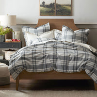 Classic Plaid Ultra-Cozy Cotton Flannel Duvet Cover - Walter, Twin/Twin XL,Walter