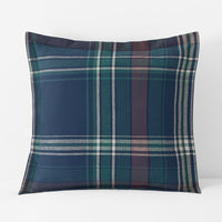 Classic Plaid Ultra-Cozy Cotton Flannel Sham - Winter Plaid, Euro,Winter Plaid