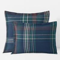 Classic Plaid Ultra-Cozy Cotton Flannel Sham - Winter Plaid, Standard,Winter Plaid