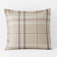 Classic Plaid Ultra-Cozy Cotton Flannel Sham - Brad, Euro,Brad