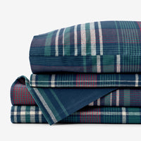 Classic Plaid Ultra-Cozy Cotton Flannel Bed Sheet Set - Winter Plaid, Twin XL,Winter Plaid