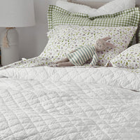 Vintage Eyelet Quilted Sham - White, Standard,White