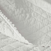 Vintage Eyelet Quilted Sham - White, Standard,White