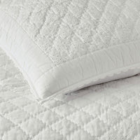 Vintage Eyelet Quilted Sham - White, Standard,White