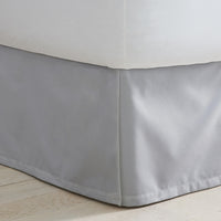 Classic Smooth Wrinkle-Free Sateen Bed Skirt - Gray Mist, Twin,Gray Mist