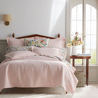 Strawberry Fields Classic Cool Cotton Percale Flat Bed Sheet - White Multi, Twin/Twin XL,White Multi