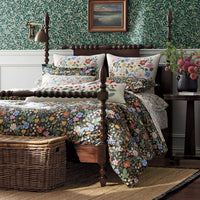Strawberry Fields Classic Cool Cotton Percale Pillowcase Set - White Multi, Standard,White Multi