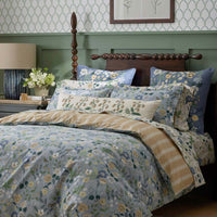 Strawberry Fields Classic Cool Cotton Percale Pillowcase Set - Slate, Standard,Slate