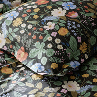 Strawberry Fields Classic Cool Cotton Percale Comforter - Black Multi, King/Cal. King,Black Multi