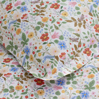 Strawberry Fields Classic Cool Cotton Percale Comforter - White Multi, Full/Queen,White Multi