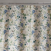 Strawberry Fields Classic Cool Cotton Percale Shower Curtain - Beige,Beige