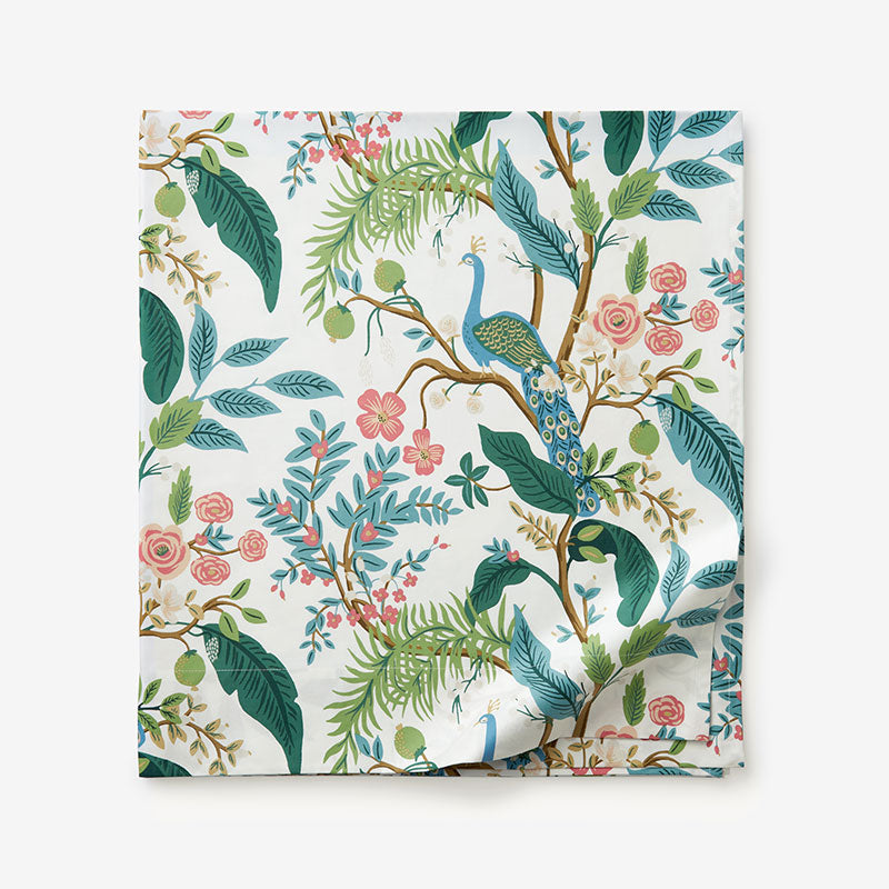 Peacock Classic Smooth Sateen Flat Bed Sheet - Cream, Twin/Twin XL,Cream