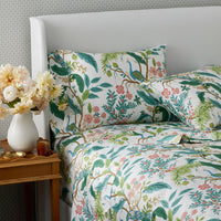 Peacock Classic Smooth Sateen Fitted Bed Sheet - Cream, Queen,Cream