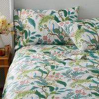 Peacock Classic Smooth Sateen Fitted Bed Sheet - Cream, Queen,Cream