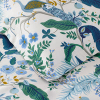 Peacock Classic Smooth Sateen Duvet Cover - Ivory Multi, Twin/Twin XL,Ivory Multi