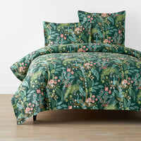 Peacock Classic Smooth Sateen Duvet Cover - Evergreen, Twin/Twin XL,Evergreen