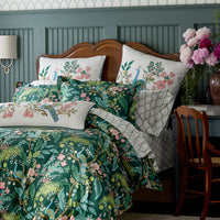Peacock Classic Smooth Sateen Comforter - Evergreen, Twin/Twin XL,Evergreen